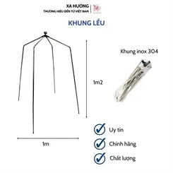 Khung lều inox 304 Xạ Hương