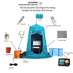 Trọn bộ lều xông hơi Xạ Hương chính hãng – Thư giãn và thải độc tại nhà