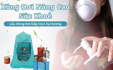 Bộ lều xông hơi tại nhà kèm nồi xông – Mua 1 lần dùng lâu dài