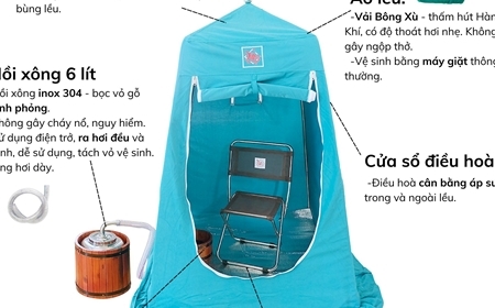 Lều xông hơi xạ hương – Thư giãn, thải độc, chăm sóc sức khỏe